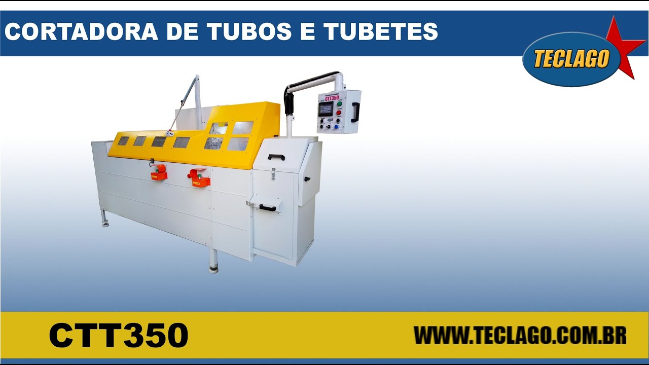 CORTADORA DE TUBOS E TUBETES - CTT350