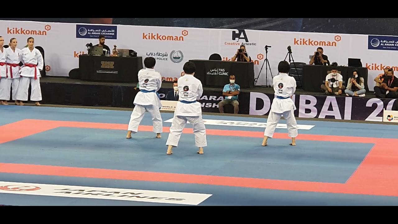 Wkf Female Kata Campion Japan Final Kata Unsu Dubai 2021 Youtube