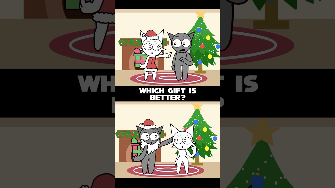 #sprunki #christmas #gift #wenda and #gray