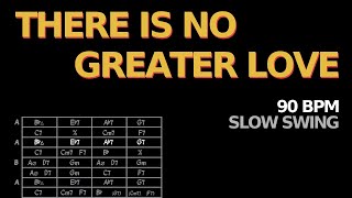 There Is No Greater Love (90 BPM, slow swing) Backing Track Wealth