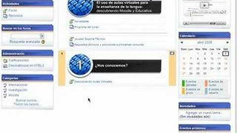 Cómo navegar un curso moodle