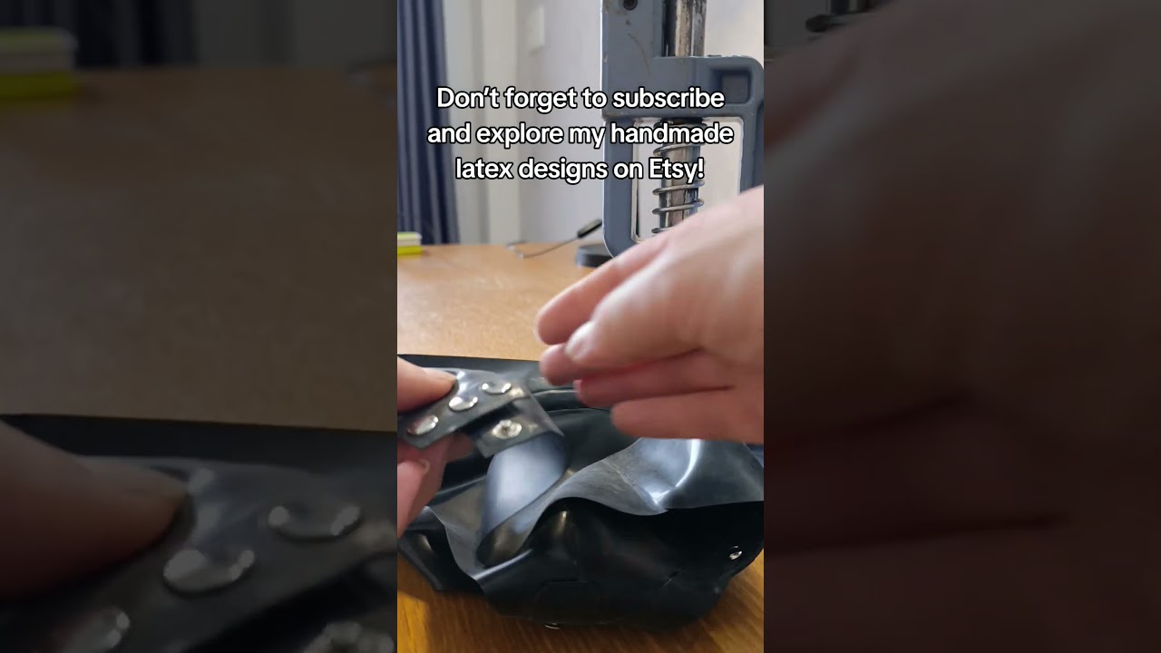 Snapping It Together – Finishing Touch on This Latex Bra! 