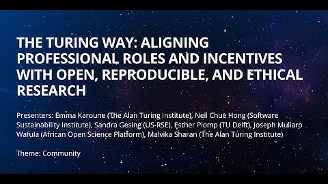 The Turing Way: Aligning Professional Roles and Incentives with Open Research