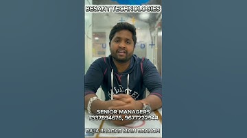 4 years career break to Java Developer| Join & Get Placement|Besant Technologies #shorts #ytshorts