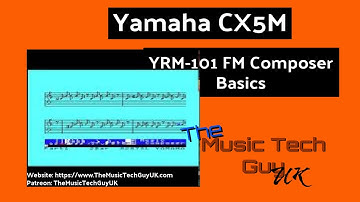 Yamaha CX5M Music Computer - YRM-101 FM Composer - Basics