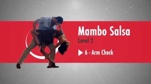StepFlix Mambo Salsa, level 2, Lesson 6: arm check dance step