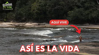 THIS IS HOW ACTOR KARAMAKATE LIVES IN VAUPÉS, in the Colombian Amazon.