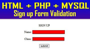 Sign up form design in HTML and PHP with MySQL database connection | Very Simple in Tamil