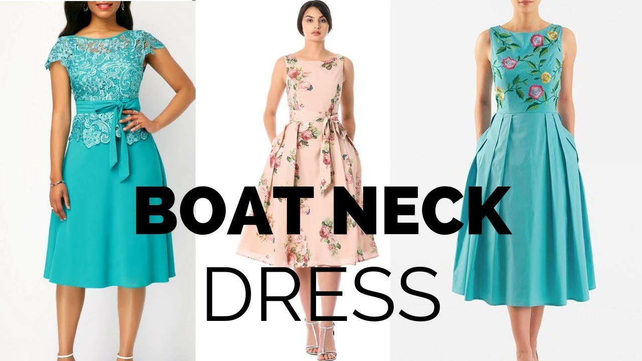 boat neck dress zara