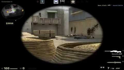 CSGO Multiplayer Gameplay Map De dust 2 Hard War Part 2