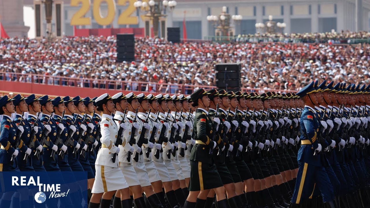 China holds its largest military parade to showcase new weapons - YouTube