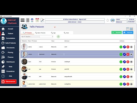 Application 10 : Gestion Cabinet Médical Windev