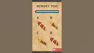 Memory Test Challenge 🤯😍 Intuition test #intuitiontest #testyourskills #braingames