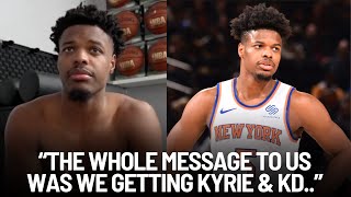 Dennis Smith Jr Opens Up About New York Knicks Situation..