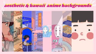 180 Anime aesthetic kawaii wallpapers / lock screens / backgrounds ♡