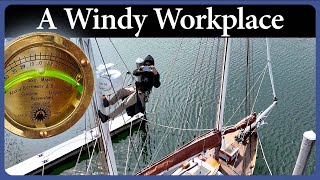 Windy Work Installing Navigation Electronics - Ep. 307 - Acorn to Arabella: Journey of a Wooden Boat