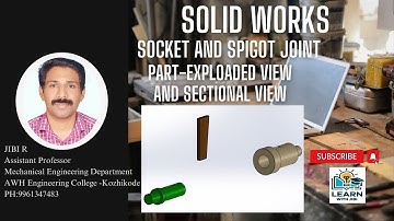 SolidWorks -Spigot and Cotter Joint- Assembly-Exploded view