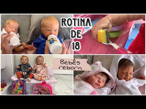 Rotina da manhã de TODOS os meus 18 bebês reborn | Parte 1 | Gabi reborn