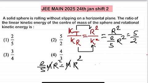 JEE MAIN 2015(24jan shift2)A solid sphere is rolling without slipping on a horizontal plane. The ra