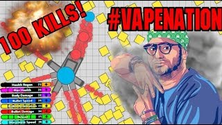 Diep.io Vape Nation - Me Vs Everyone ! Dominating the server !