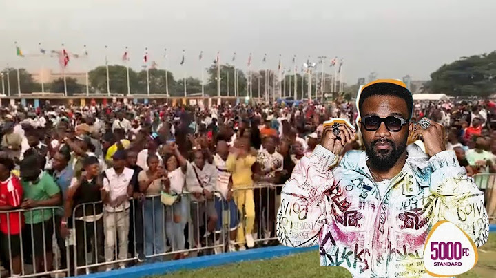 EYINDI L'ARRIVÉE DE FALLY IPUPA AU FESTIVAL PALAIS DU PEUPLE PLEIN À CRAQUER 30.000 PERSONNES