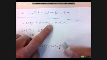 Trig 7.3b Sum and Difference Identities for Sin/Tan