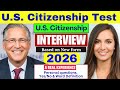Actual Interview of U.S. Citizenship I N-400 Naturalization Interview I Small Talk #n400