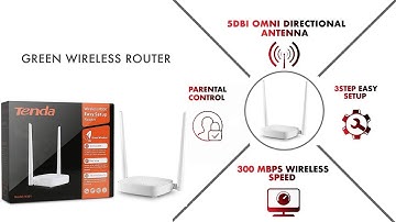 Tenda N301 Wireless-N300 Easy Setup Router Unboxing