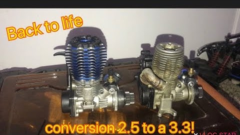 How to convert Nitro rc Traxxas Tmaxx 2.5 to a 3.3 Trx