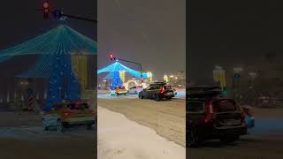 Snowy winter in Moscow, Russia❄️✨#travel #snow #fyp #viral #travel #travelshorts #moscow #tourism