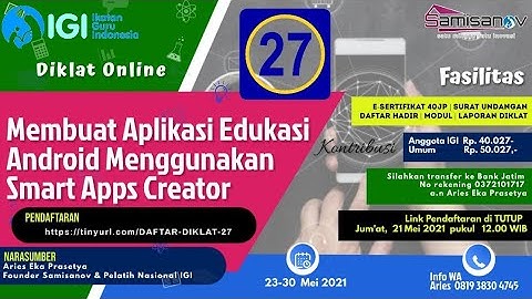 Membuat Aplikasi Edukasi Android Menggunakan Smart Apps Creator (SAC)