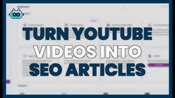 Turn YouTube videos into SEO articles with Junia AI.