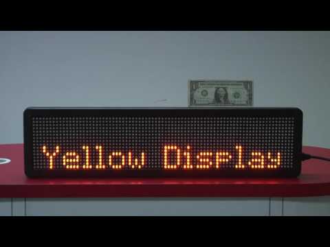 BRG Precision Product's 16x80 Yellow  moving message