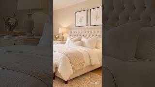 This Beige Bedroom Feels Like a Dream | Would you sleep here？ #home #livingroom #minimalistdecor