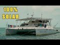 100 solar electric catamaran interview with owners from indigo lady