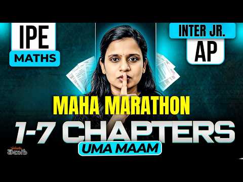 Inter Maths Guess Paper 2026 🔥 AP Inter JR. Maths Gunshot Questions - 1-7 Chapters Cheat Sheet