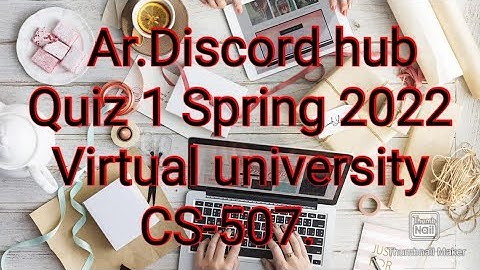 CS507 Quiz No.1 solution