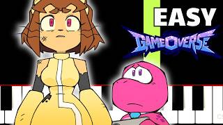 Gameoverse - End Credits Theme - EASY Piano Tutorial