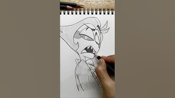 drawing Lucifer ✨speed ver #hazbinhotel #alastor #illustration #nostalgia #upsidedown #drawing