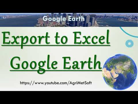 Export to Excel or Text file from Google Earth | Convert KML to Excel