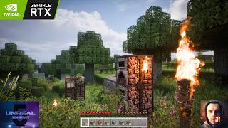 [RTX 4090] Next-Gen Minecraft 2.1 Demo - Full Gameplay Showcase | Unreal Engine 5