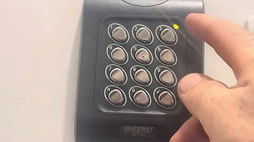 How to change the operating code on a Vanderbilt Act 5 keypad
