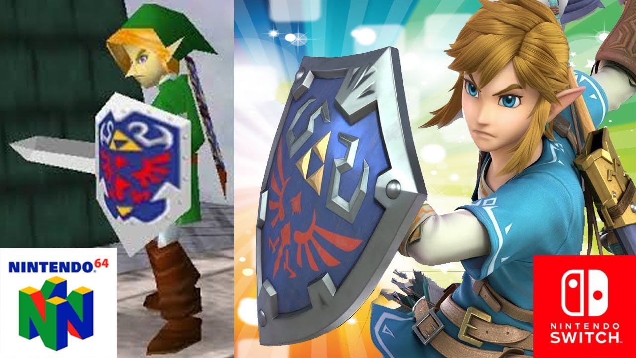LINK evolução até Super Smash Bros Ultimate ( The legend of Zelda ...