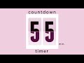 55 min countdown timer / rose design • flip timer • no music • only bell / productivity