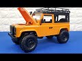 Unboxing Test MN 90 4WD Defender D90 Model Mini Scale Rc 1/12 Car  Roof Rack Crawler Off-Road RTR