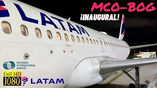 |TRIP REPORT| LATAM A-320 | Orlando - Bogotá | INAUGURAL | Excelente Servicio |HD|