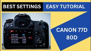 Canon 77d / 80d Tutorial & Best settings (Hindi) for photos & video