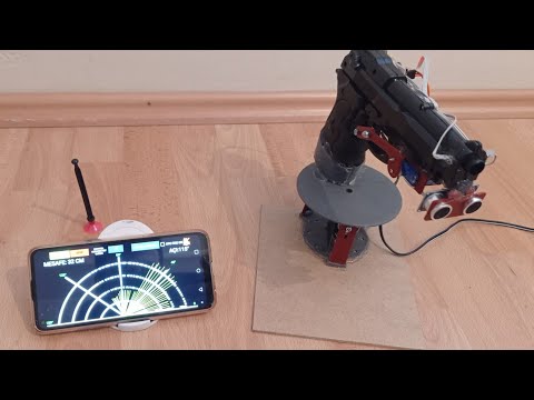 Arduino ile Bluetooth Kontrolü Silahlı Radar Projesi