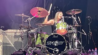 SKILLET - PSYCHO IN MY HEAD * Lake Ozarks 9-1-2023  Jen Ledger Drum Solo  Seth Morrison Guitar Solo