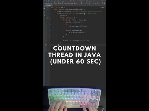 ভিডিও: আমি কিভাবে জাভাতে একটি কাউন্টডাউন টাইমার তৈরি করব?